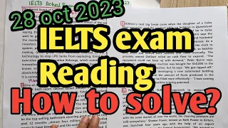 ielts reading TIPS and TRICKS | 28oct2023ieltsexam reading | flavour of pleasure reading answers