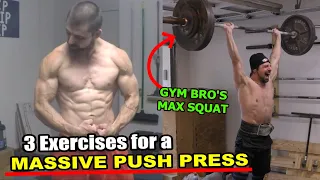 3 BROSCIENCE Exercises to Blow Up Your PUSH PRESS (Don't Let Mike Israetel See #1!)