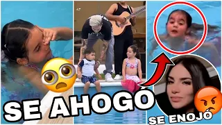 JUAN AVIENTA A KIMA Y JUANITO A LA PISCINA KIMBERLY LOAIZA SE ENOJA POBRECITOS