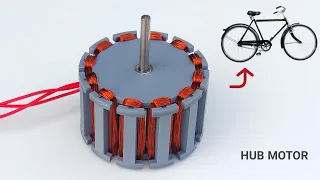 Making Bicycle Hub BLDC Motor Using Powerful Neodymium Magnet
