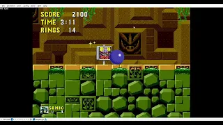 Sonic 1 Labyrinth Zone Illegal Instruction Glitch
