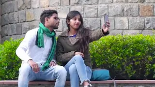 Take selfie  kissing prank on cute girls Ruju kimar