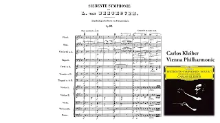 Beethoven: Symphony No. 7 in A major, Op. 92 [Kleiber & VPO] (with Score)