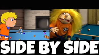 SML Movie: Jeffy Ball Z! Animation and Original Video! | Side by Side!