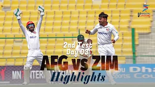 Afghanistan vs Zimbabwe Highlights | 2nd Test | Day 3 | Afghanistan vs Zimbabwe in UAE 2021