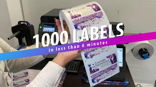 1000 labels in 6 minutes ⏱ with the OKI Pro1050 LED Printer