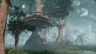 Conan Exiles age of sorcery. how to build a Wookiee Tree House. Star Wars [ timelapse ]