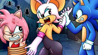 Rouge Kidnaps Amy - Sonic Recuse Amy | Sad Story But Happy Ending | Poor Sonic Life