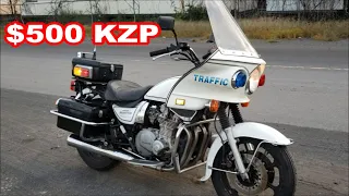 Retired KZ1000P First Start After Sitting 3 years - KZP Tour / Walk Around