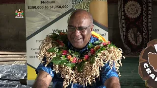 Fiji's DPM and Minister for Trade, officiates at the business certificate presentation