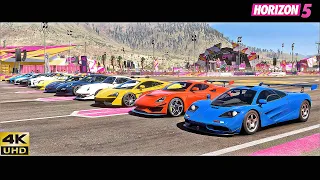 Forza Horizon 5 - Top 22 Fastest Old & New Supercars Drag Race ( All Tune)