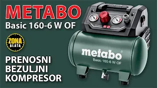 Oil Free Air Compressor Metabo Basic 160-6 W OF Review 4K