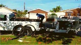 How to pump concrete California style #1