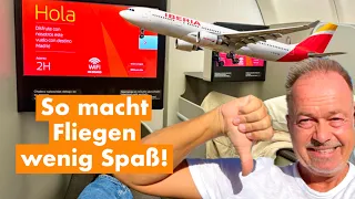 Flug | Schlechter Tausch: Statt QSuite Iberia Business Class | Airbus A330-200