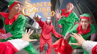 PARKOUR SANTA🎅🏻 vs ELF | Money Heist Become Good  Guy ( Epic Parkour Pov Chase ) | B2F |🌲🎄