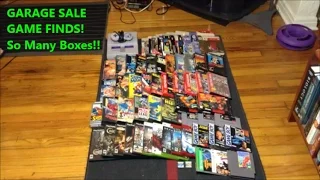 GARAGE SALE GAME FINDS! So Many Boxes!! | Scottsquatch