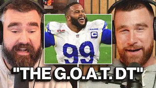 Travis and Jason reveal what it was really like game planning for Aaron Donald