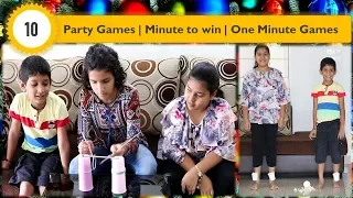 10 Indoor games for Kids | One minute Games | Minute to win it Games | Birthday Party games for kids