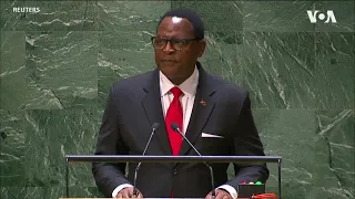 Malawi President Lazarus Chakwera Addresses 78th UNGA