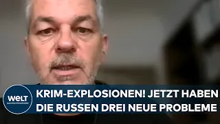 PUTINS KRIEG: Heftige Explosionen auf der Krim! Jetzt haben die Russen drei neue Probleme