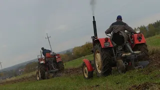 Ciężka zimowa orka z Ruskim i Polskim na 4 skiby ! Szybka orka T25 , C330M 😍😍😍