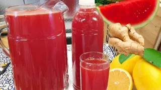 Comment Je Réalise Mon Jus De Pastèque 🍉 Au Gingembre, Betteraves Et Au Citron 🍋