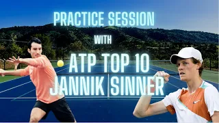 Me vs Jannik Sinner (ATP TOP 10) | ATP Practice Session