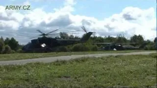 Lety a střelby Mi-24 výcvikovém prostoru AČR Libavá - cvičení Bores 2011