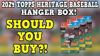 SHOULD YOU BUY?! 2024 Topps Heritage Baseball 3X Hanger Box Opening and Review!