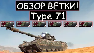 ОБЗОР ВЕТКИ Type 71 И СТОИТ ЛИ ЕЕ КАЧАТЬ в wot blitz