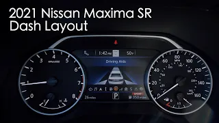 2021 Nissan Maxima SR Dash Layout/Change Car Icon Color|Nissan of Cookeville