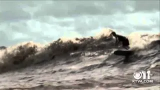 Alaska's bore tide attracts surfers from around the world