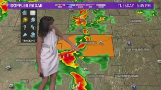 Tracking severe storms moving across Northeast Ohio Tuesday