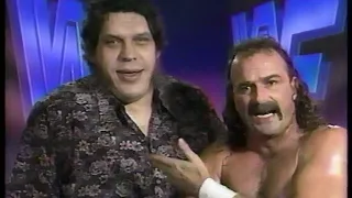 Jake Roberts and Andre the Giant Promo on Earthquake (06-16-1991)