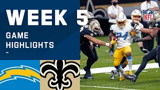 Chargers vs. Saints Week 5 Highlights | NFL 2020