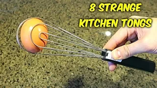 8 Strange Kitchen Tongs Gadgets put to the Test