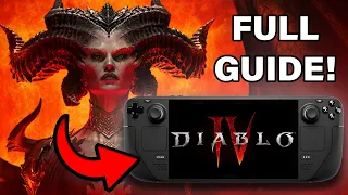 How To Setup DIABLO 4 On STEAM DECK In 5 Minutes!!  60 FPS Settings!