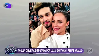 Felipe Araújo vê foto de Paolla Oliveira com Luan Santana e reage: 'Ciumento'