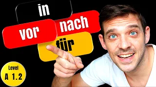 Time Prepositions German | vor, nach, in and für | A1.2 Level |  YourGermanTeacher