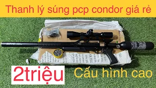 Thanh lý súng pcp condor thẳng dài giá rẻ | Thanh lý súng pcp condor mới 100% | Thanh lý súng hơi