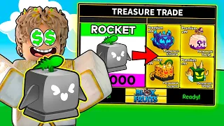 TRADEANDO de ROCKET a TODAS las FRUTAS PERMANENTES de BLOX FRUITS!