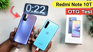 Redmi Note 10T OTG Test || Reverse Charging Test ⚡