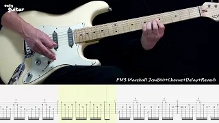 Motley Crue - Home Sweet Home Guitar Lesson With Tab Part.1/2(Slow Tempo)