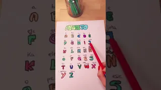 alphabet in spanish🇪🇦🔠