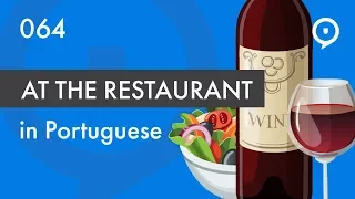 Learn European Portuguese (Portugal) - Ordering at the restaurant in Portugal