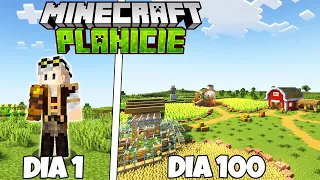 SOBREVIVI 100 DIAS NAS PLANICIES DO MINECRAFT HARDCORE