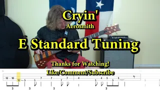 Cryin' - Aerosmith (Bass Cover with Tabs)