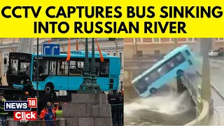 Russia News | Three Dead After Bus Falls Into River In St Petersburg | Bus Accident | G18V