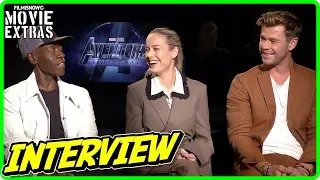 AVENGERS: ENDGAME | Brie Larson, Chris Hemsworth & Don Cheadle talk about the movie