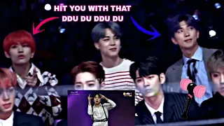 JIMIN,V AND RM REACTION TO DDU DU DDU DU/ DANCE WAR/MMA 2018